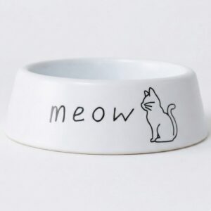 Meow Pet Bowl. Bowls. Handmade pet accessory by Wild Mongoo Pet, George, South Africa.