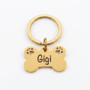 Two Paw Paw Pet Tag. Tags. Handmade pet accessory by Wild Mongoo Pet, George, South Africa.