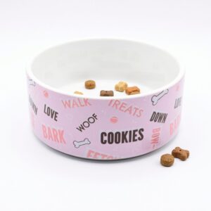 Good Boy/Girl Pet Bowl. Good Boy/Girl. Handmade pet accessory by Wild Mongoo Pet, George, South Africa.
