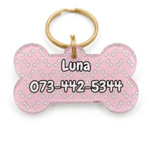 Bone Appétit Pet Tag. Bone Appétit. Handmade pet accessory by Wild Mongoo Pet, George, South Africa.