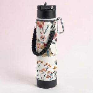 Woof and Watercolour Rope Waterbottle